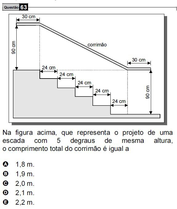 Questões do Enem - Teorema de Pitágoras